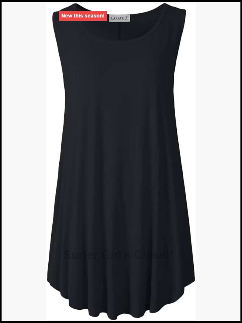 Plus Size Sleeveless Tank Tunic Top